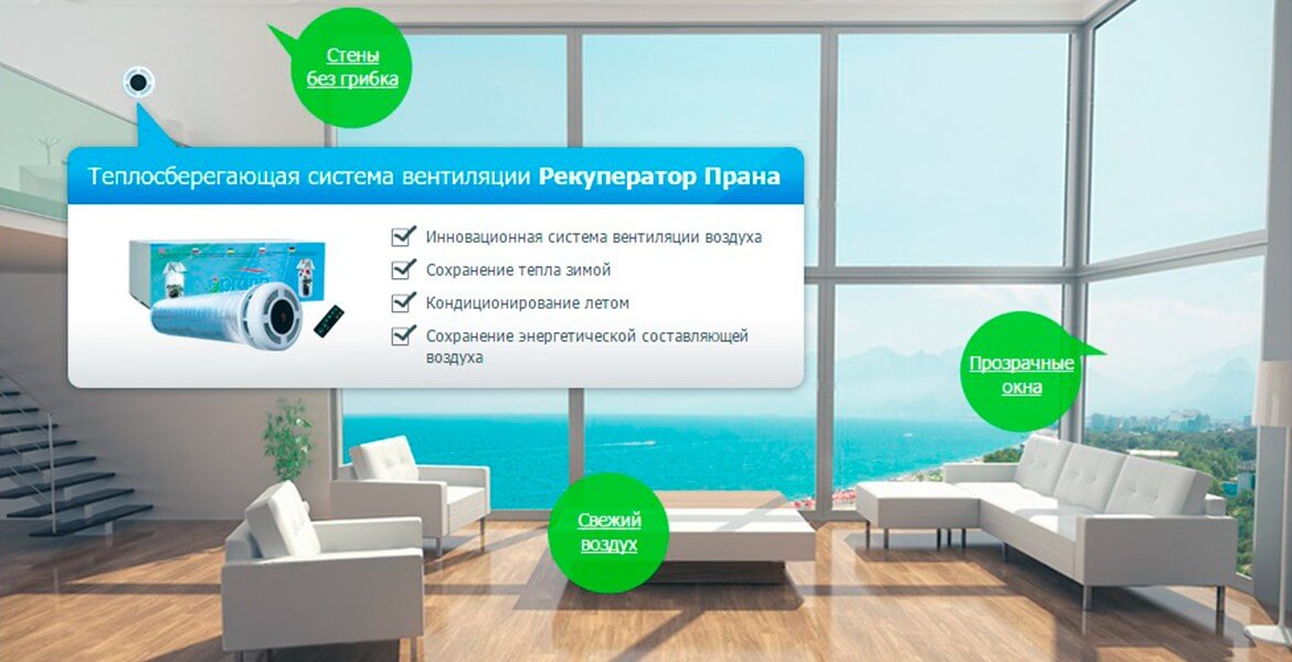 Рекуператор Prana призначення